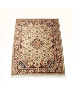 Savonnerie Oriental Hand-Knotted Wool Plum Area Rug (synthetic illustration; no displayed measurements)