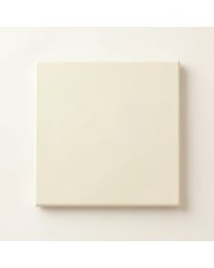 Fern Bend Uninstalled Square Decorative Tile - Ivory (synthetic illustration; no displayed measurements)