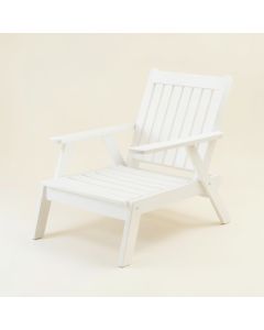 Moss Crossing Outdoor Lounge Chair - White (synthetic illustration; no displayed measurements)