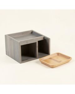 Ridge Arc Empty Coffee-Station Organizer - Gray (synthetic illustration; no displayed measurements)