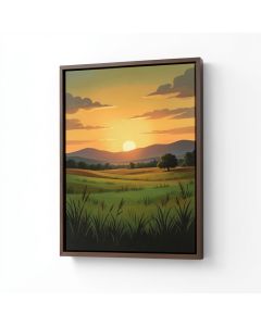 Rural Sunset Ii By August Grove - Wrapped Canvas Graphic Art Print (synthetic illustration; no displayed measurements)