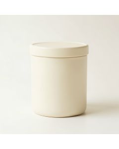 Oak Branch Storage Canister With Lid - Ivory (synthetic illustration; no displayed measurements)