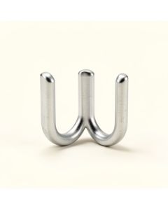 C Aluminum Shower Curtain Hooks (synthetic illustration; no displayed measurements)