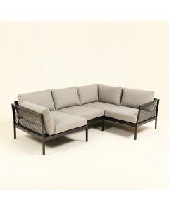 Joakima 85 '' Wide Outdoor Patio Sectional With Cushion (synthetic illustration; no displayed measurements)