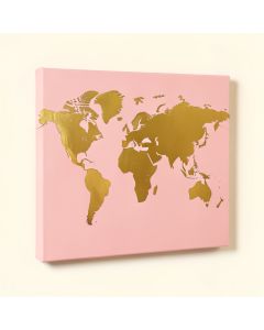 World Map 4 Canvas Art (synthetic illustration; no displayed measurements)