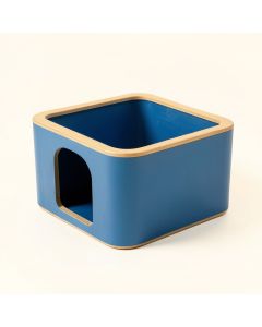 Ash Crest Empty Furniture-Style Litter Enclosure - Blue (synthetic illustration; no displayed measurements)
