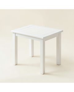 Hazel Branch Compact Balcony Table - White (synthetic illustration; no displayed measurements)