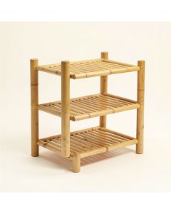 Bamboo Entryway 8 Pair Shoe Rack (synthetic illustration; no displayed measurements)