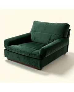 83 '' Velvet Pillow Top Arm Sleeper (synthetic illustration; no displayed measurements)