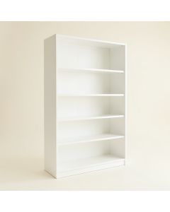 Maple Field Freestanding Bookcase - White (synthetic illustration; no displayed measurements)
