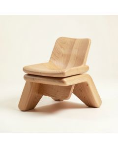 Arcata Solid Wood Stacking Side Chair (synthetic illustration; no displayed measurements)