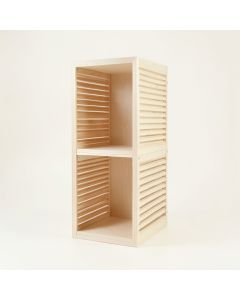 Willow Brook Narrow Cubby Tower - Ivory (synthetic illustration; no displayed measurements)