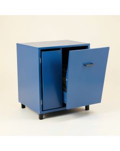 Dawn Branch Freestanding Pull-Out Hamper Cabinet - Blue (synthetic illustration; no displayed measurements)
