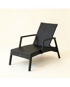 Clay Canyon Outdoor Lounge Chair - Black (synthetic illustration; no displayed measurements)