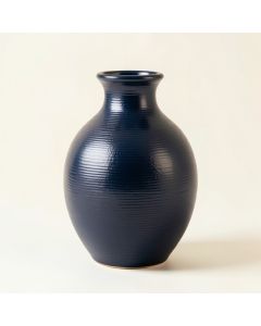 Dune Canyon Empty Decorative Vase - Navy (synthetic illustration; no displayed measurements)