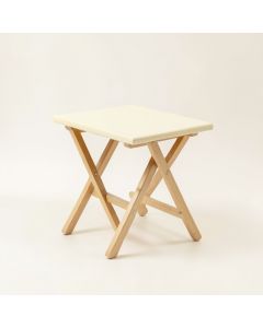 Briar Branch Compact Balcony Table - Cream (synthetic illustration; no displayed measurements)