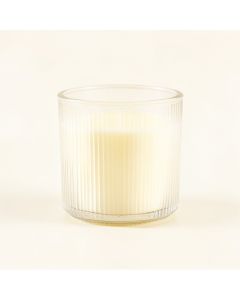 Reed Bend Empty Candle Holder - White (synthetic illustration; no displayed measurements)
