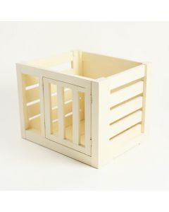 Shore Edge Empty Furniture-Style Pet Crate - Cream (synthetic illustration; no displayed measurements)