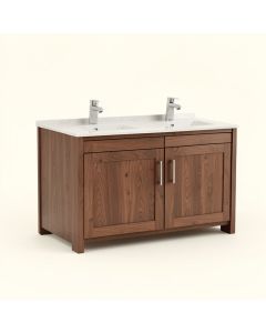 60 '' Double Sink Bathroom Vanity Set (synthetic illustration; no displayed measurements)