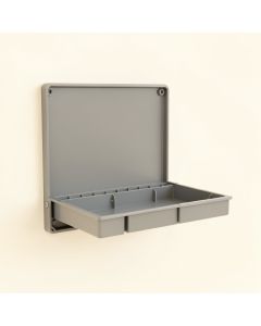 Pine Crossing Empty Wall-Mounted Tool Organizer Panel - Gray (synthetic illustration; no displayed measurements)