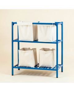 Dune Branch Laundry Sorting Station With Plain Removable Bags - Blue (synthetic illustration; no displayed measurements)