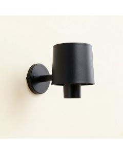 Cove Crossing Wall Sconce Mounted On A Plain Wall - Black (synthetic illustration; no displayed measurements)