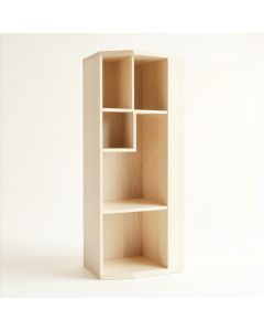 Slate Canyon Narrow Cubby Tower - Ivory (synthetic illustration; no displayed measurements)