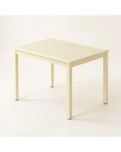 Ash Bluff Patio Table - Cream (synthetic illustration; no displayed measurements)