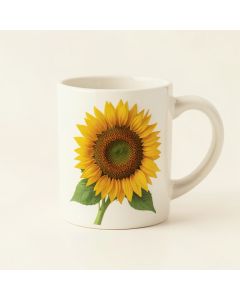 Sunflower Dream Poem Inspirational Poetry Flowers Coffee Mug (synthetic illustration; no displayed measurements)