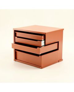 Olive Crossing Small-Parts Storage Drawer Cabinet - Terracotta (synthetic illustration; no displayed measurements)