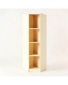 Elm Edge Narrow Cubby Tower - Cream (synthetic illustration; no displayed measurements)