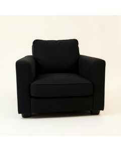 Reed Crossing Upholstered Armchair - Black (synthetic illustration; no displayed measurements)
