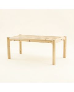 Shore Arc Indoor Bench - Ivory (synthetic illustration; no displayed measurements)
