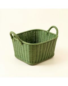 Oak Crest Empty Storage Basket - Green (synthetic illustration; no displayed measurements)