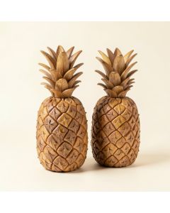 Ruthar Pineapple 2 Piece Sculpture Set (synthetic illustration; no displayed measurements)