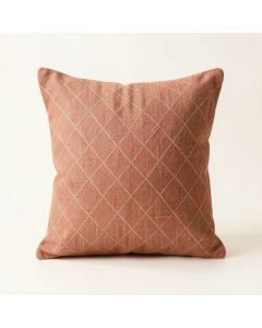 Rowan Crest Filled Accent Pillow - Terracotta (synthetic illustration; no displayed measurements)