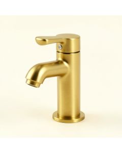 Commercial Single Hole Bathroom Faucet With Drain Assembly (synthetic illustration; no displayed measurements)