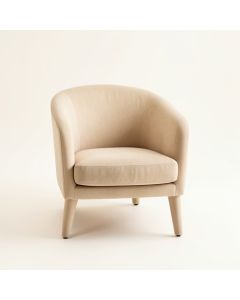 Summit Crossing Upholstered Armchair - Beige (synthetic illustration; no displayed measurements)