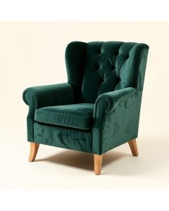Maubara 25.1 '' Wide Tufted Wingback Chair (synthetic illustration; no displayed measurements)