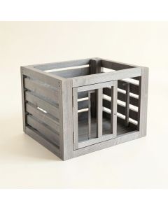 Harbor Bend Empty Furniture-Style Pet Crate - Gray (synthetic illustration; no displayed measurements)