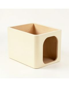 Vale Brook Empty Furniture-Style Litter Enclosure - Cream (synthetic illustration; no displayed measurements)