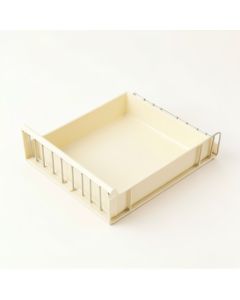Willow Canyon Empty Under-Desk Cable Tray - Cream (synthetic illustration; no displayed measurements)