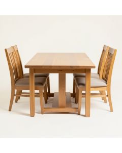 Donegal 3 - Piece Counter Height Drop Leaf Solid Oak Dining Set (synthetic illustration; no displayed measurements)