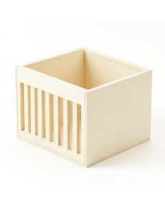 Pine Bend Empty Furniture-Style Litter Enclosure - Cream (synthetic illustration; no displayed measurements)