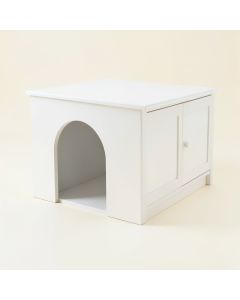 Field Canyon Empty Furniture-Style Litter Enclosure - White (synthetic illustration; no displayed measurements)