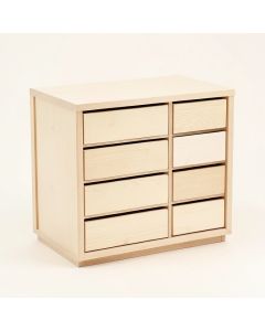 Willow Branch Small-Parts Storage Drawer Cabinet - Ivory (synthetic illustration; no displayed measurements)
