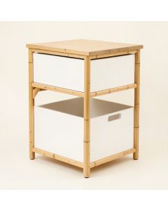 Vale Arc Freestanding Pull-Out Hamper Cabinet - White (synthetic illustration; no displayed measurements)