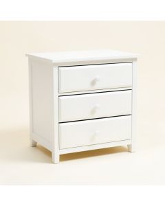 Sara 3 - Drawer Nightstand In White (synthetic illustration; no displayed measurements)