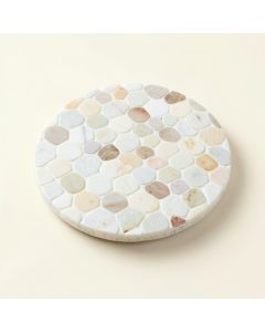 0.75 '' X 0.75 '' Natural Stone Penny Round Mosaic Wall & Floor Tile (synthetic illustration; no displayed measurements)