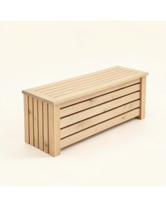 Lake Canyon Narrow Outdoor Storage Bench - Beige (synthetic illustration; no displayed measurements)